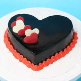 Heart-Shaped Chocolate Smoothness Cake