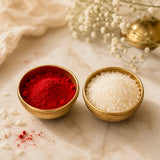 Set Of 2 Pearl Rakhi With Soan Papdi
