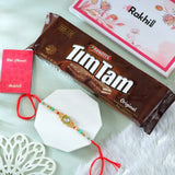 Gleaming Rakhi with Tim Tam Chocolate Biscuits