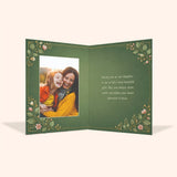 Green Floral Heart Daughter's Day Personalised Card