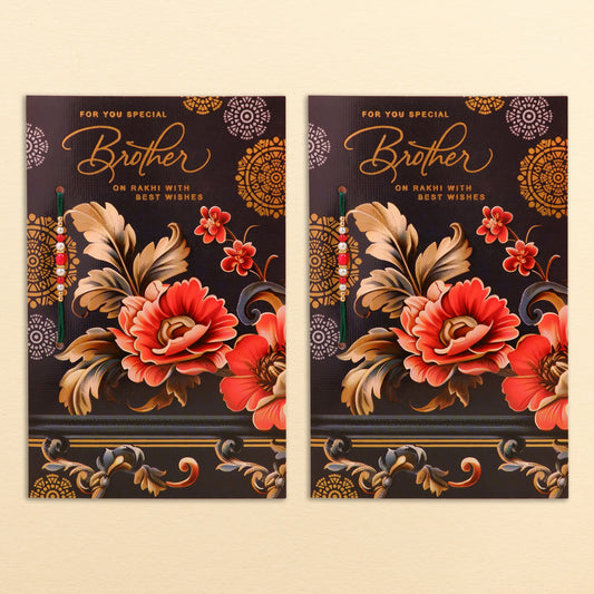 Special Raksha Bandhan Greeting Card With Envelope Pack of 2