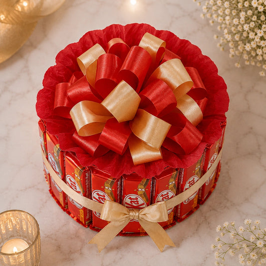 17 Pcs KitKat Chocolate Bouquet with Rose Petals