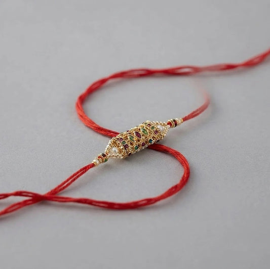 Beads Rakhi With Rasgulla
