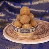 Set Of 2 Rakhi With Besan Laddoo
