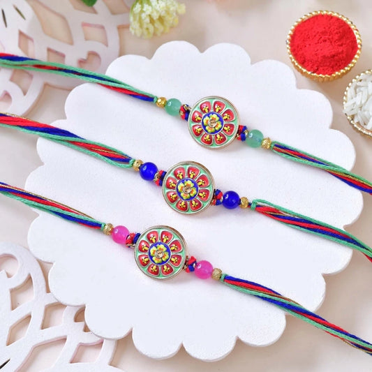 Adorned Rakhi with Kaju Katli