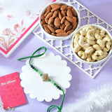 Graceful Rakhi with Almond Nuts & Cashew Nuts