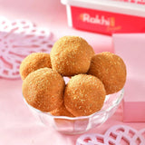 Divine Rakhi with Besan Laddoo & Cashews