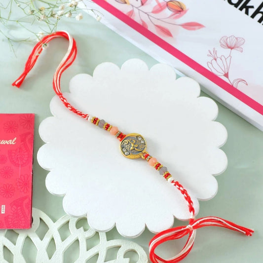 Divine Rakhi with Besan Laddoo & Cashews
