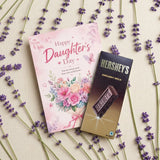 "Loving Wishes" Personalized Daughter's Day Card with Hershey's Creamy Milk
