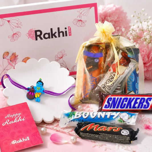 Enchanting Kids Rakhi with Assorted Chocolates