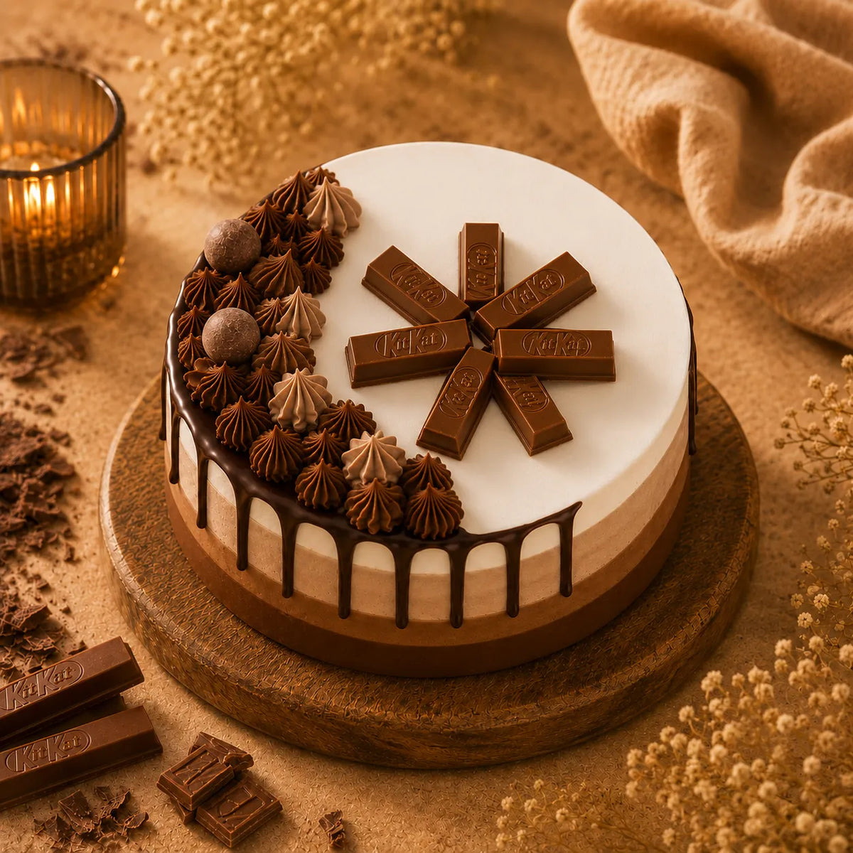 Triple Chocolate Trio Fantasy Cake