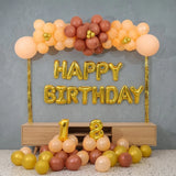 Autumn Tone Happy Birthday Backdrop Decor