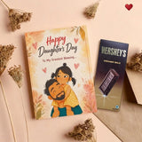 "Cherished Wishes" Personalized Daughter's Day Card with Hershey's Creamy Milk