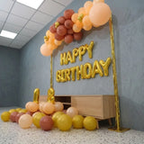 Autumn Tone Happy Birthday Backdrop Decor