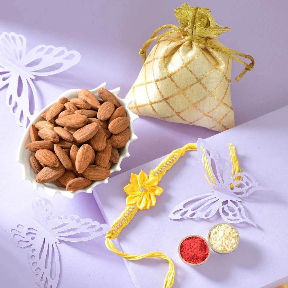 Sunny Blossom Rakhi with Almond