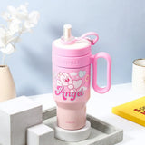 "Joyful Wishes" Personalized Daughter's Day Card with Pink Angel Tumbler