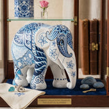 Indigo Tatto Elephant Statue | By Elephant Parade