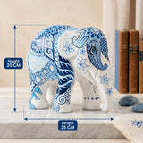Indigo Tatto Elephant Statue | By Elephant Parade