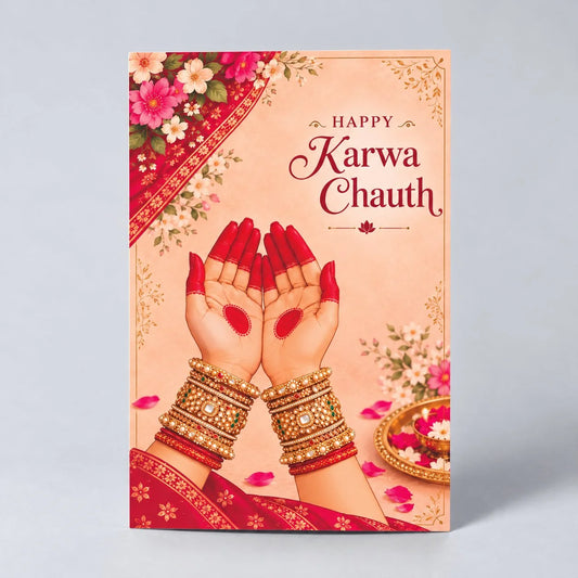 Beautiful Moments Karva Chauth Personalised Greeting Card
