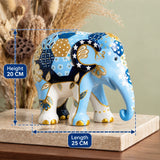 Patchie Indigo Elephant Statue | By Elephant Parade