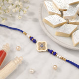 Evil Eye Clover Rakhi with Kaju Katli