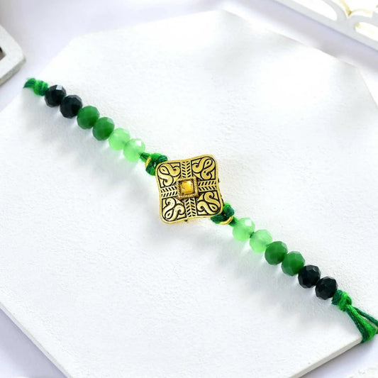 Radiant Single Rakhi with Ferrero Rocher & Cashew Nut