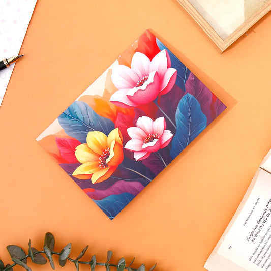 Pack of 50 Bold Floral Bloom Greeting Card