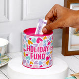Holiday Fund Tin Money Box