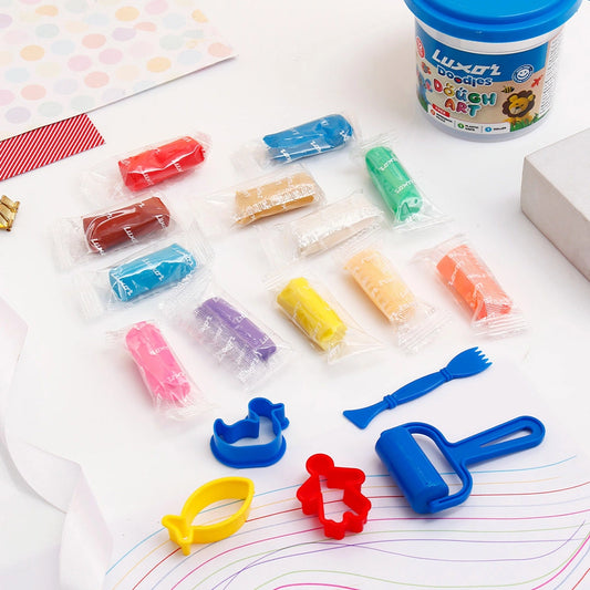 Luxor Doodles Modelling Dough Art Bucket - 156 gm