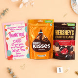 Thank You Greeting Card With Chocolates