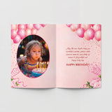 Happy Birthday Photo Balloon Personalised Greeting Card with Chocolate
