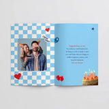 Happy Birthday Romantic Photo Personalised Greeting Card with Chocolate