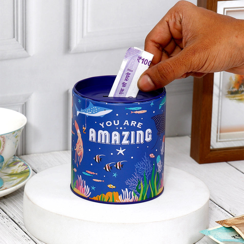You Are Amazing Tin Money Box