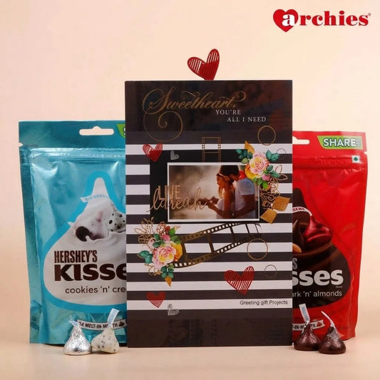 Sweetheart You Are All I Need Romantic Greeting Card With Chocolates