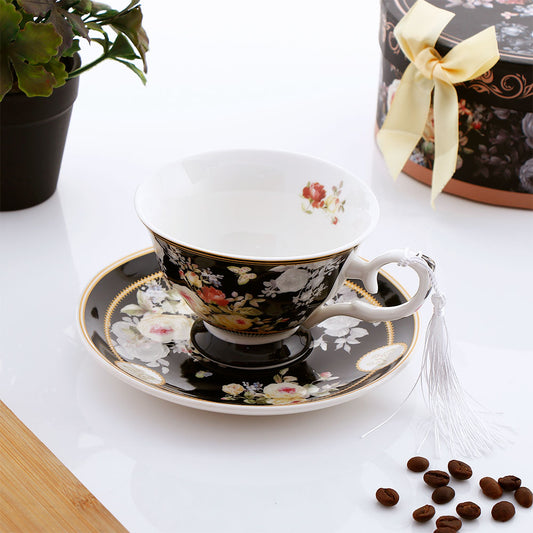 Black Vintage Tea Set