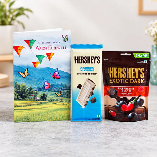 Bidding You A Warm Farewell Jumbo Greeting Card With Chocolates