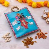 Shree Narayan Handcrafted  Zip Up Fabric Bag With Dry Fruits
