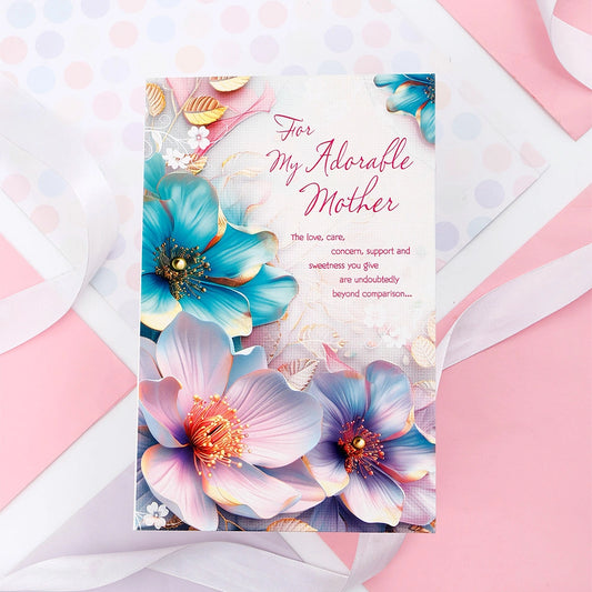 For My Adorable Mother Greeting Card With Envelope