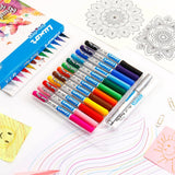 Luxor Doodles Brush Pens - 12 Shades