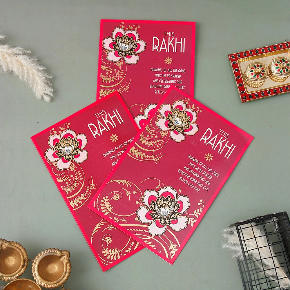 Pack Of 3 Good Times We Shared Raksha Bandhan Greeting Card With Envelope