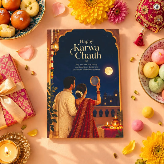 Happy Karva Chauth Personalised Greeting Card
