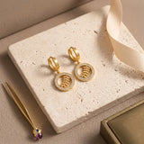 Golden Olive Branch Hoop Earrings | Stupid Cupid