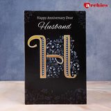 Anniversary Card For Your Dear Husband With Chocolate