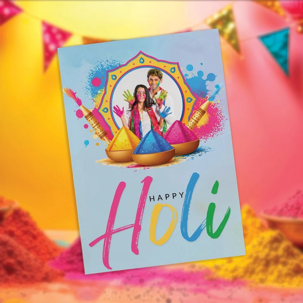 Amazing Holi Personalised Greeting Card