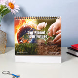 Pack Of 2 Multicolor Our Planet Our Future Desk Calendar 2027
