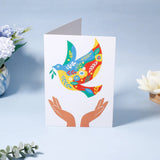 Pack of 50 Floral Dove and Hands Greeting Card