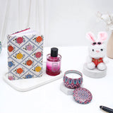 Floral Diamond Diary with GALS Perfume, Tin Candle and Bunny Keychain
