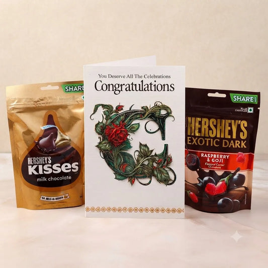 You Deserve Celebrations Congratulations Card With Chocolates