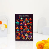Pack Of 6 Wonderful Diwali Wishes Greeting Card