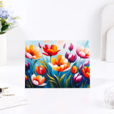Pack of 50 Painted Tulip Greeting Card